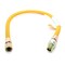 Thrifco Plumbing 5/8 Inch OD X 1/2 Inch ID, 1/2 Inch MIP x 1/2 Inch FIP 24 Inch  SS Gas Connector W/ EFV 4408694 - alternate 5